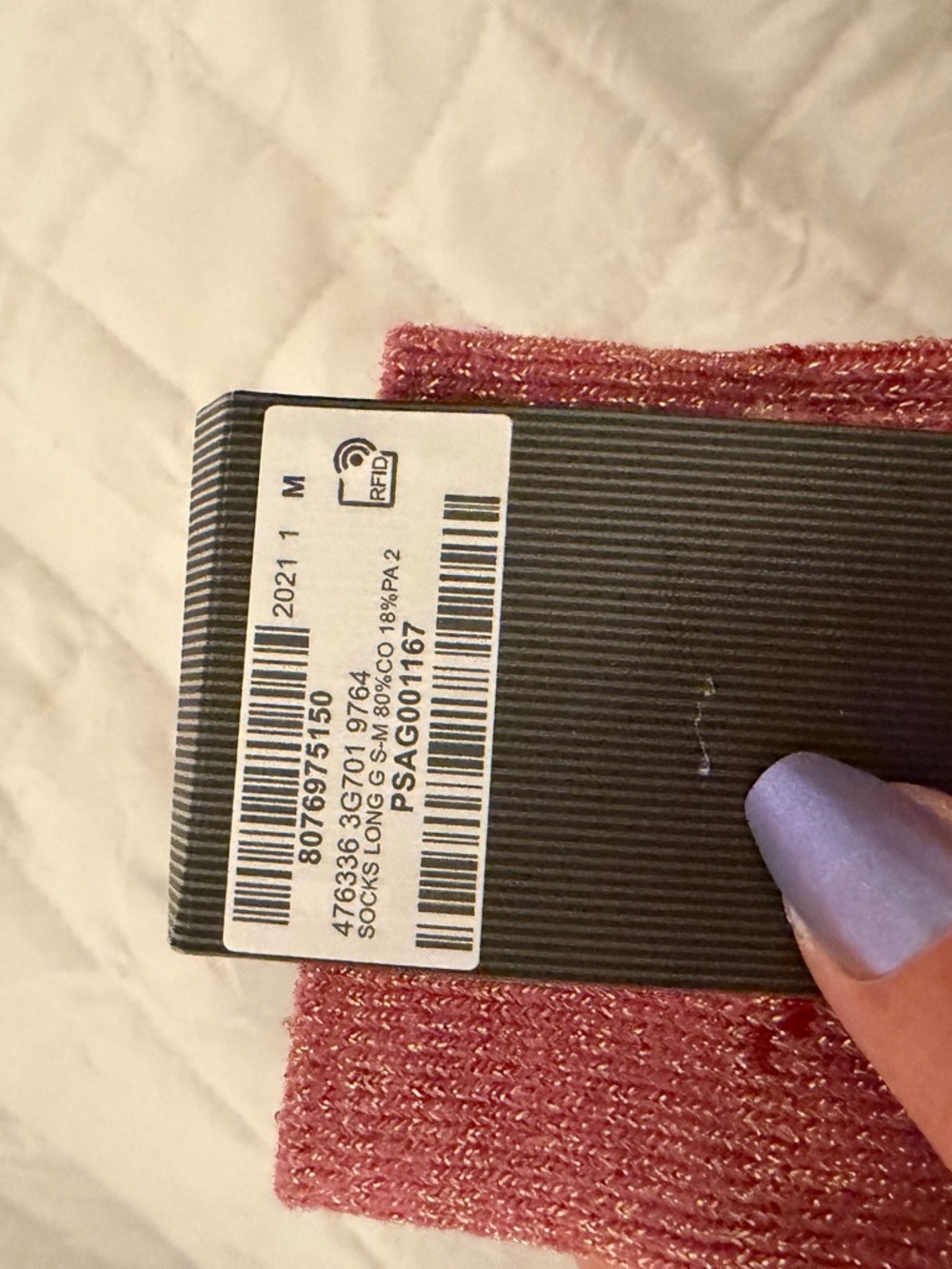 Gucci Black & Light Grey Logo Socks - Packaged Pair - Picture 7 of 7